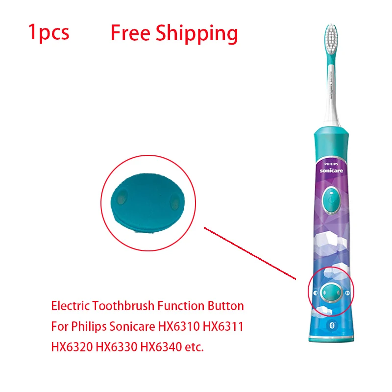 

1pcs Original Children Electric Toothbrush Replace Repair Parts For Philips Sonicare HX6310 HX6320 HX6330 HX6340 Function Button