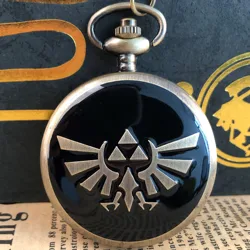 Reloj de bolsillo de cuarzo con Logo de águila clásica para hombre y mujer, decoración Pop con números árabes, collar con colgante, regalo