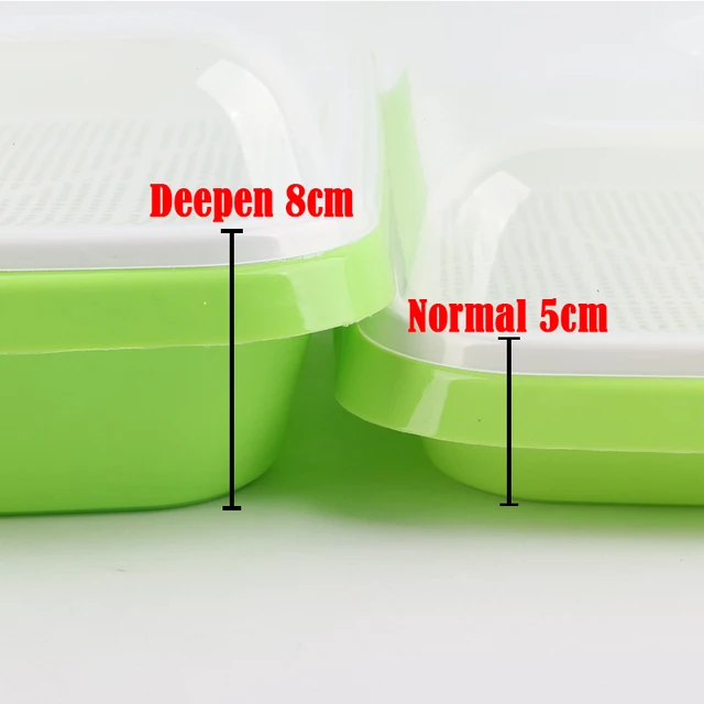 2Db/Tétel Magvak Óvodai Edények Hidroponikus Babcsírainak Termesztése Tányér Zöldségfélék Segítetlen Palánta -Emelési Medence Hajtásokhoz - Image 4