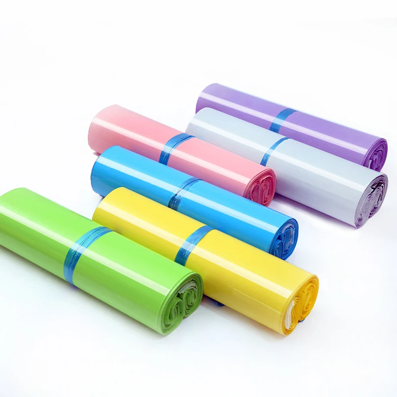 Mailing and Courier Bags 10Pcs Milk Tea Color