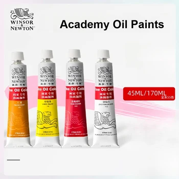 Winsor & Newton Academy Pittura ad olio Tubi grandi da 45 ml/170 ml, Forniture professionali per pittura a base di olio per artisti, studenti, principianti 1