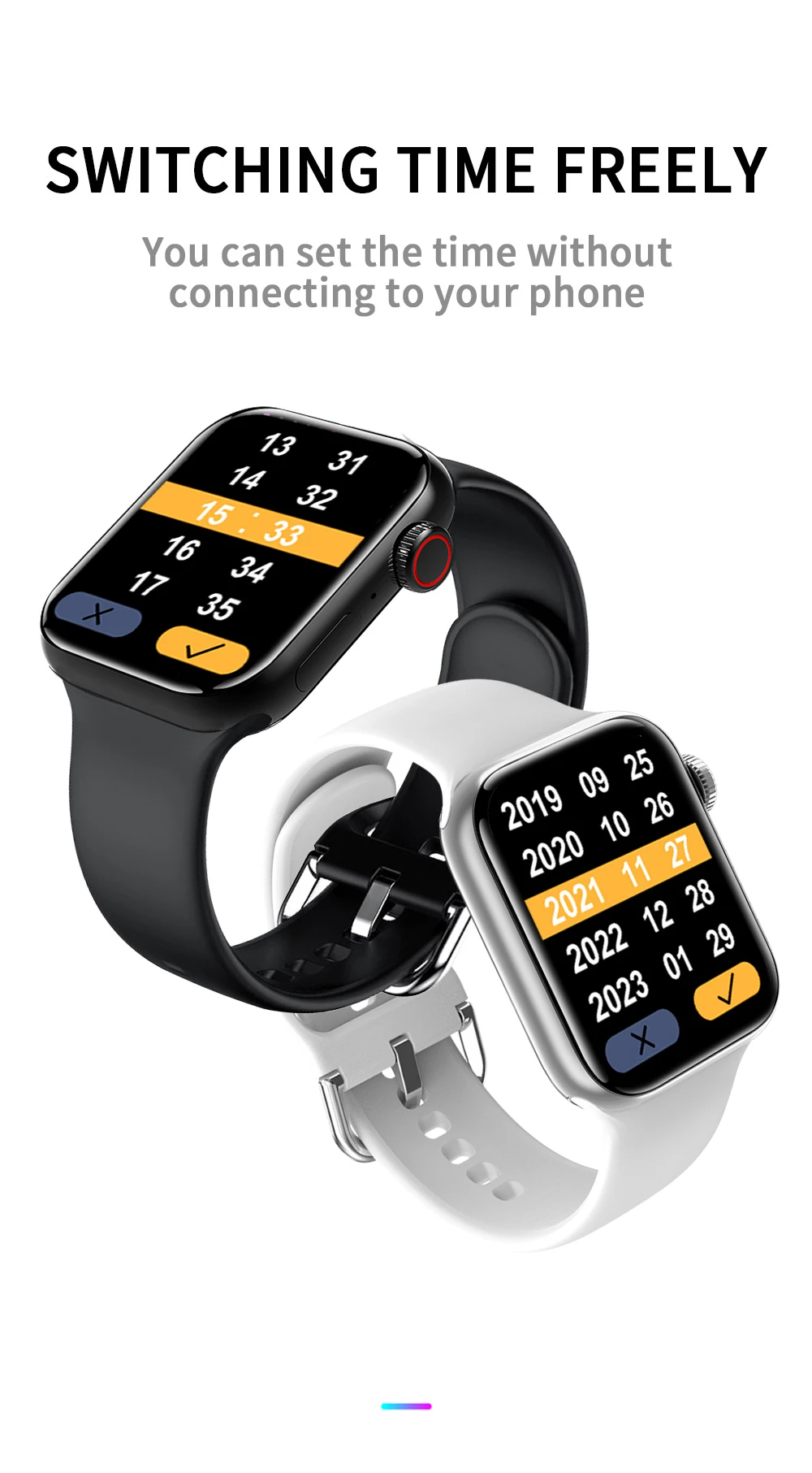 2022 M SEVEN Max 1.92" Sport Smartwatch Men Series 7 Bluetooth Call NFC Wireless Charger Women Fitness Smart Watch PK W27 X8 Pro