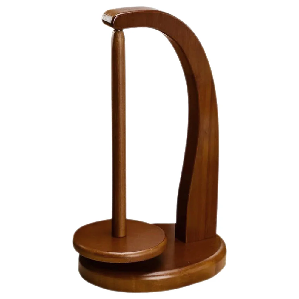 

Convenient Knitting Yarn Stand Wooden Sewing Thread Rotating Stand Desktop Yarn Balls Rack