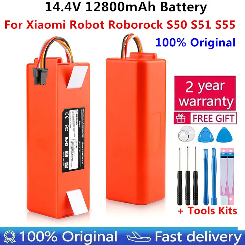 

Original 14.4V Li-ion Battery Robotic Vacuum Cleaner Replacement Battery for Xiaomi Robot Roborock S50 S51 S55 Accessory Spare