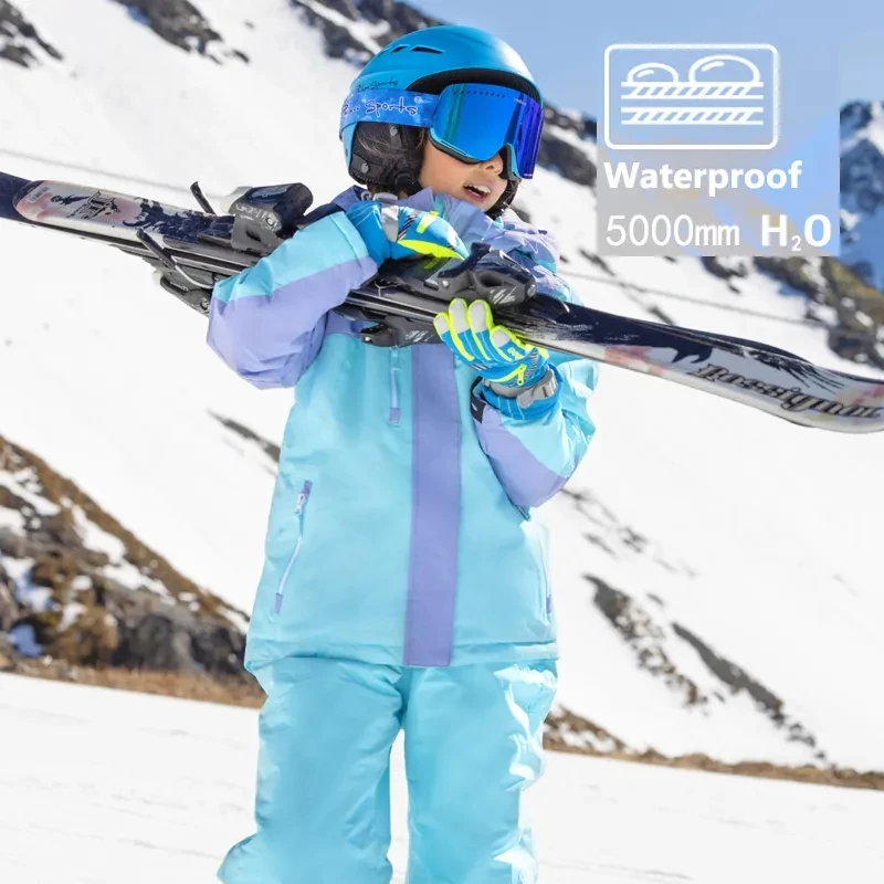 Ski Suit Youth Snow Pants New Children Ski Suit Girls Snowboarding