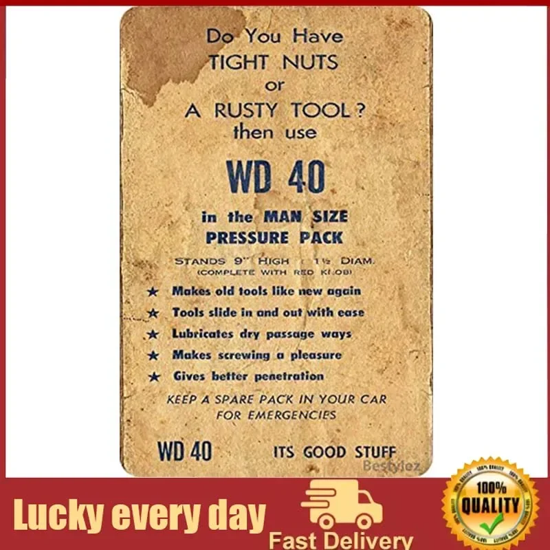 

Do You Have Tight Nuts Or A Rusty Tool - Bestylez Funny Mechanic Sign Make you laugh for Garage Man Cave Wall Decor