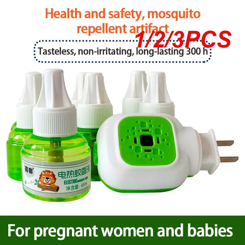 Mosquito repellent heater 1/2/3PCS electric heat repellent liquid anti-mosquito odorless insect mosquitoes pest