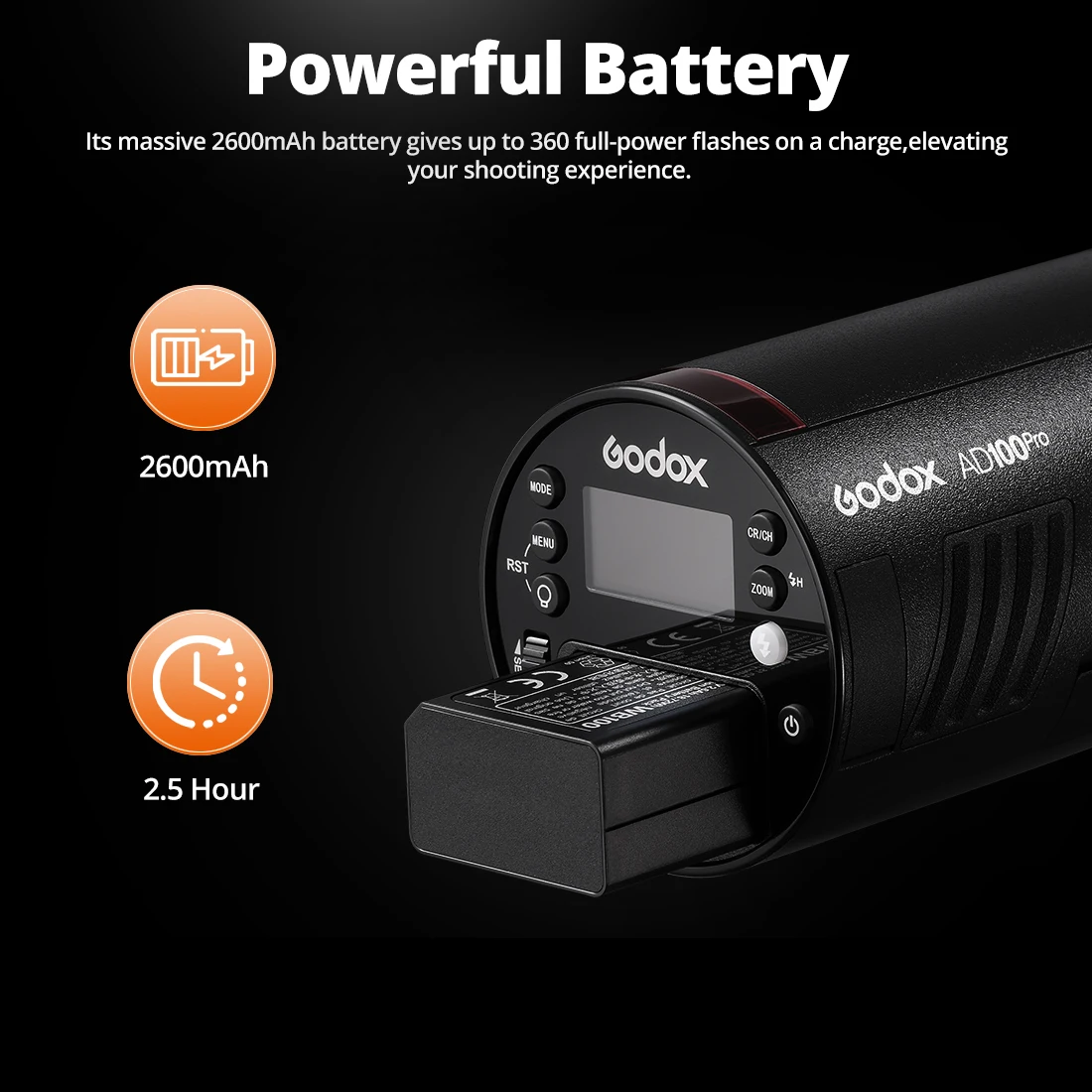 갓옥스 AD100PRO-DS 아웃도어 포켓 스피드라이트 플래시