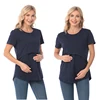 Emotion Moms Summer Maternity T-Shirt Big Size Short Sleeve Stretch Cotton Tops Breastfeeding Loose Clothes For Maternity Women 3