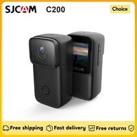 SJCAM C200 4K Mini WiFi Action Camera 1.28-inch IPS Screen 6-Axis Anti-Shake Support Night Vision Built-in Rechargeable Battery 1