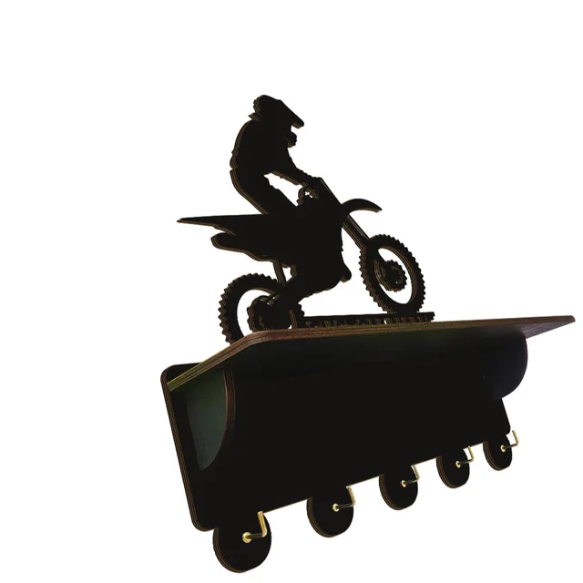 Dirt Bike Key Hook Cound Found A Man Cave Garage Motocross Racing Többcélú Tartó Tartós Ruhadarab Szervező Motoros Ajándék - Image 2