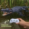 RC Shark Toy Remote Control Animals Robots Bath Tub Pool Electric Toys for Kids Control Spoof Toy Garden for Yard Art Crocodil 1