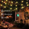 Solar Star String Lights 100LED 8 Modes Outdoors Twinkle Fairy Lights Waterproof Star Twinkle Lights for Lawn Gardens Patio 2