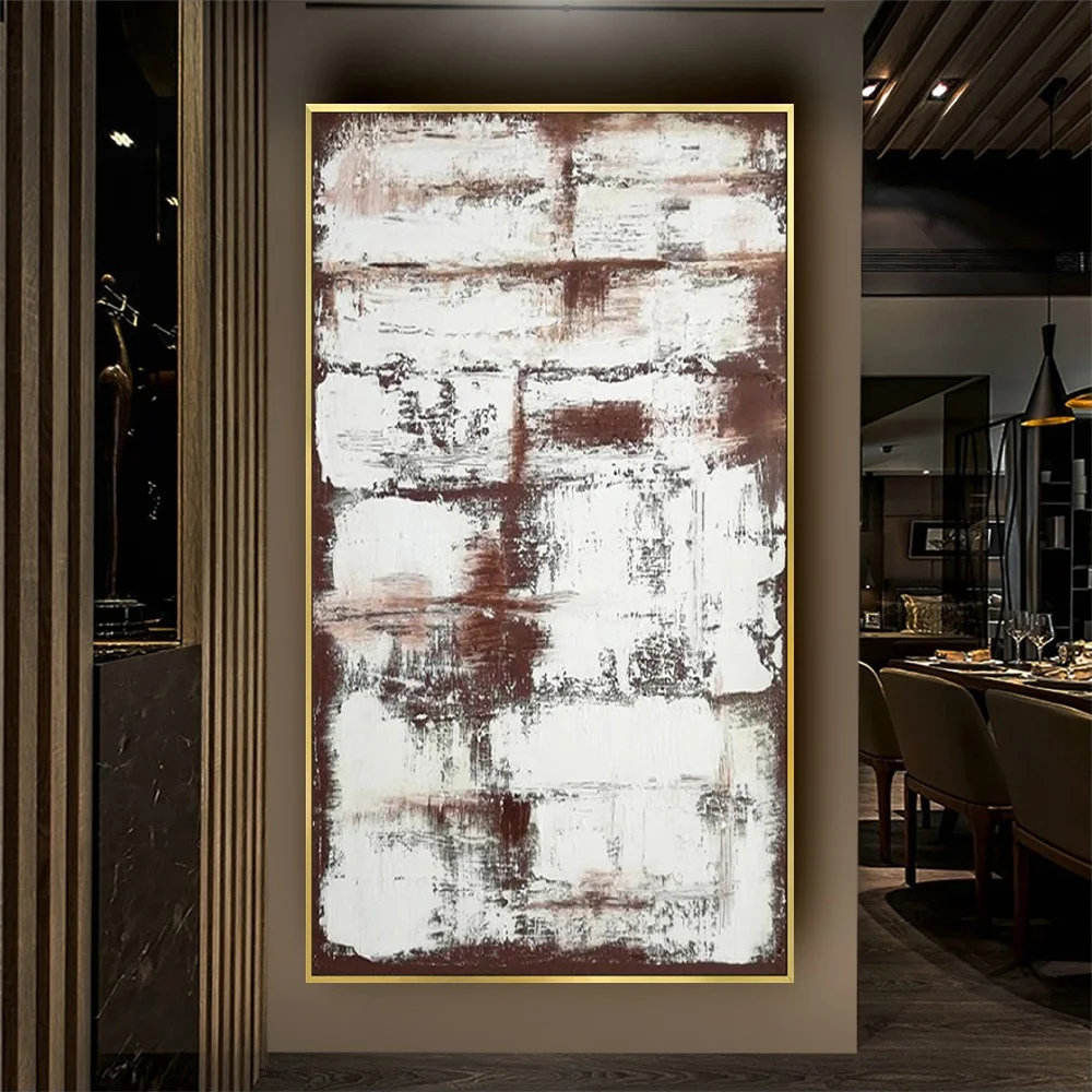 

100% Hand-Painted Oil Paintings Modern Gray Style Home Decor Wall Painting Abstract Hanging Mural For Living Room Corridor Deco