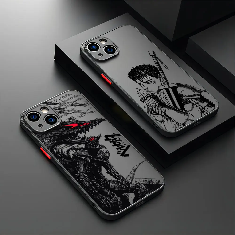 Berserk Guts Anime Transparent Phone Case