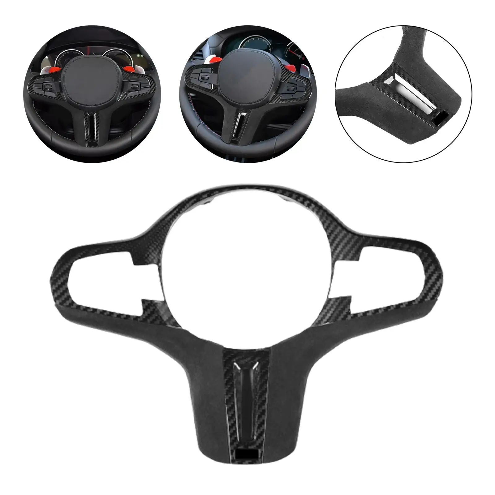 

Steering Wheel Frame Cover Sturdy Decorative Sticker for BMW 2018 2019
