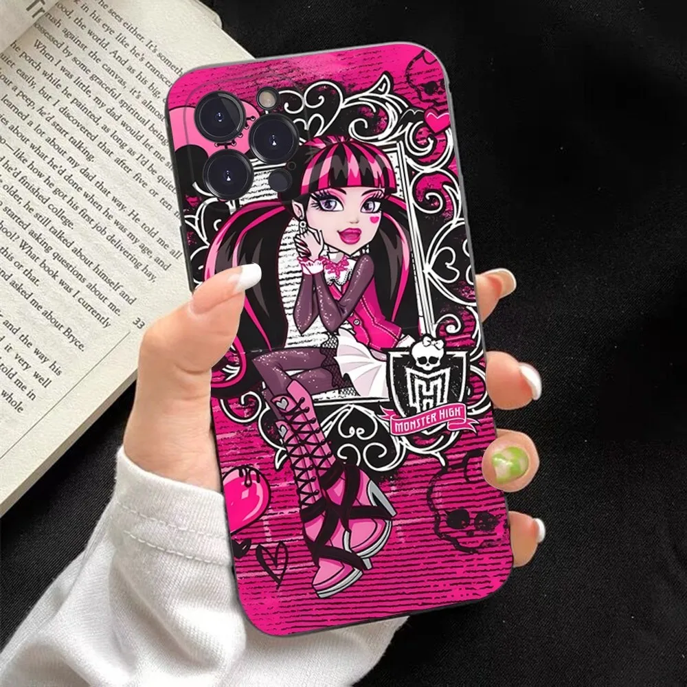 thumbnail image 1 of Funda de teléfono de Anime m-monsters h-high para iPhone, carcasa para iPhone 15, 14, 11, 12, 13, Mini Pro, XS, Max, 6, 7, 8 Plus, X, XR, SE, 2020, 1 of 5