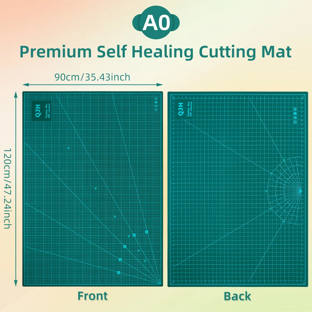 1Pc A0 Super Large Double Sided Self Healing Rotary Cutting Mat Craft Cutting Tool Craft Cutting Board-Sewing Fabric Precision Scrapbooking Project