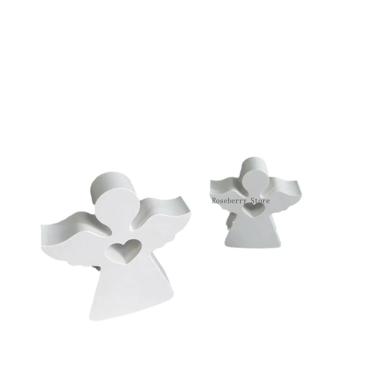 Silicone Mold 3D Angel Candle Mold Little Wing Angel Resin Pendant Silicone Mold DIY Plaster Concrete Resin Ornament Gifts Home Decor