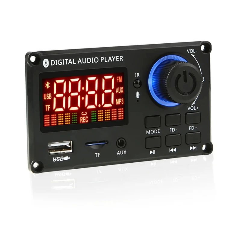   DIY MP3 ڴ  Ʈ ŰƮ,  5.0, ڵ MP3 ÷̾, USB FM AUX ȭ   , DC 8-24V, 50W