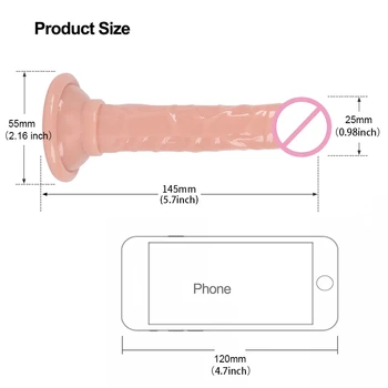 Soft Mini Crystal Jelly Dildo Anal Masturbator Sex Toys for Women Dick with Suction Cup Penis Thrusting Dildo Phalos for Female 6