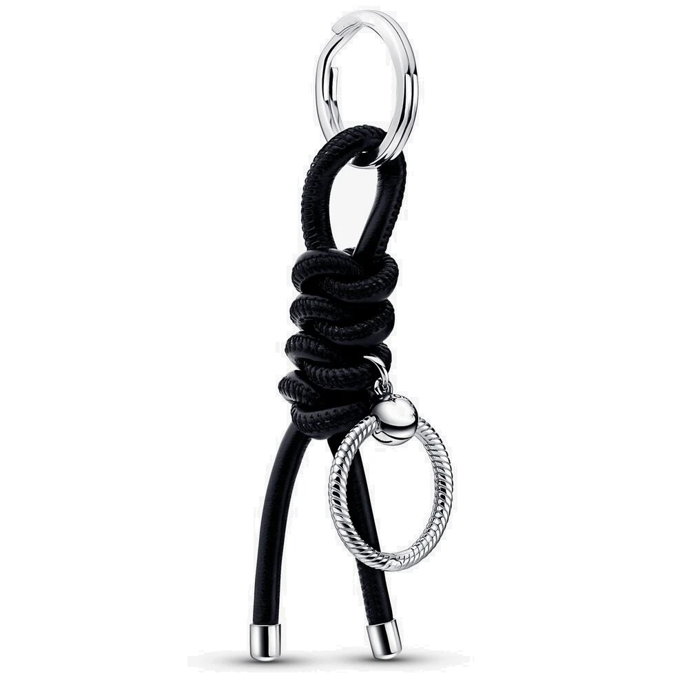 

2022 Autumn 100% 925 Sterling Silver Moments Leather-free Fabric Charms Fit Original Bracelet Bead DIY Key Ring Gift Jewelry