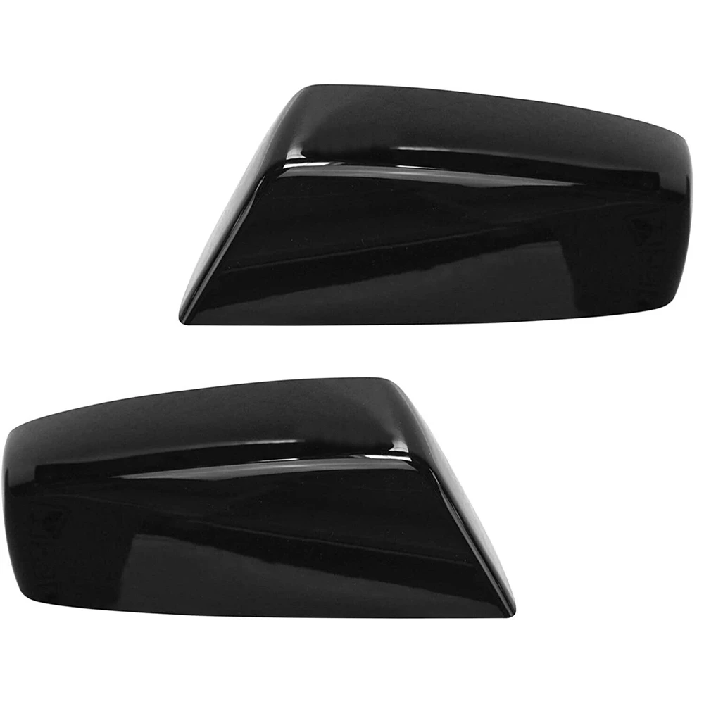 

2Pcs Glossy Black Side Mirror Cap for Sierra Silverado for GMC Sierra 22889517 22889518 2014-2019