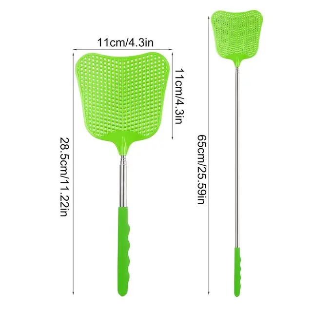 Bővíthető Légy Swatter Telescopic Rugalmas Fly Megakadályozza A Szúnyog Legyek Csapdájának Visszahúzható Swerterkertét És Otthoni Kellékeit - Image 6