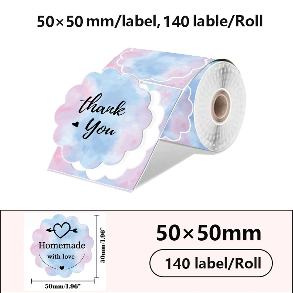 Compact 40mm Self-Adhesive Thermal Label Printer Paper