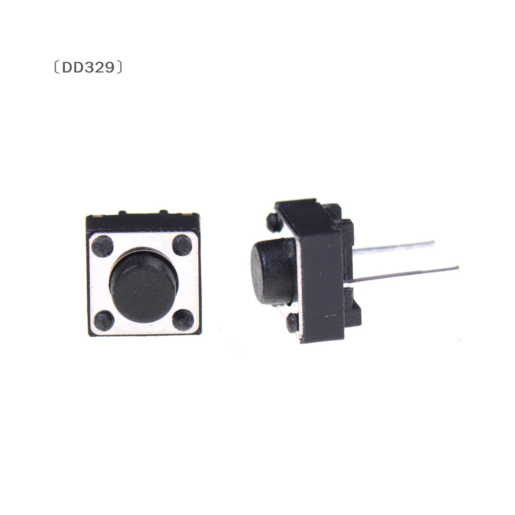 〔DD329〕100 Pcs 2 Pins Tactile Push Button Switch Tact Switch 6X6X5mm Momentary