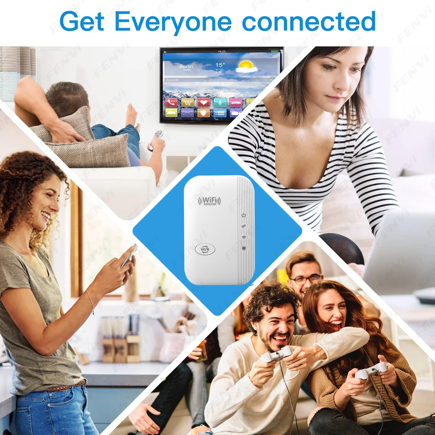 High-Speed WiFi Signal Booster & Range Extender