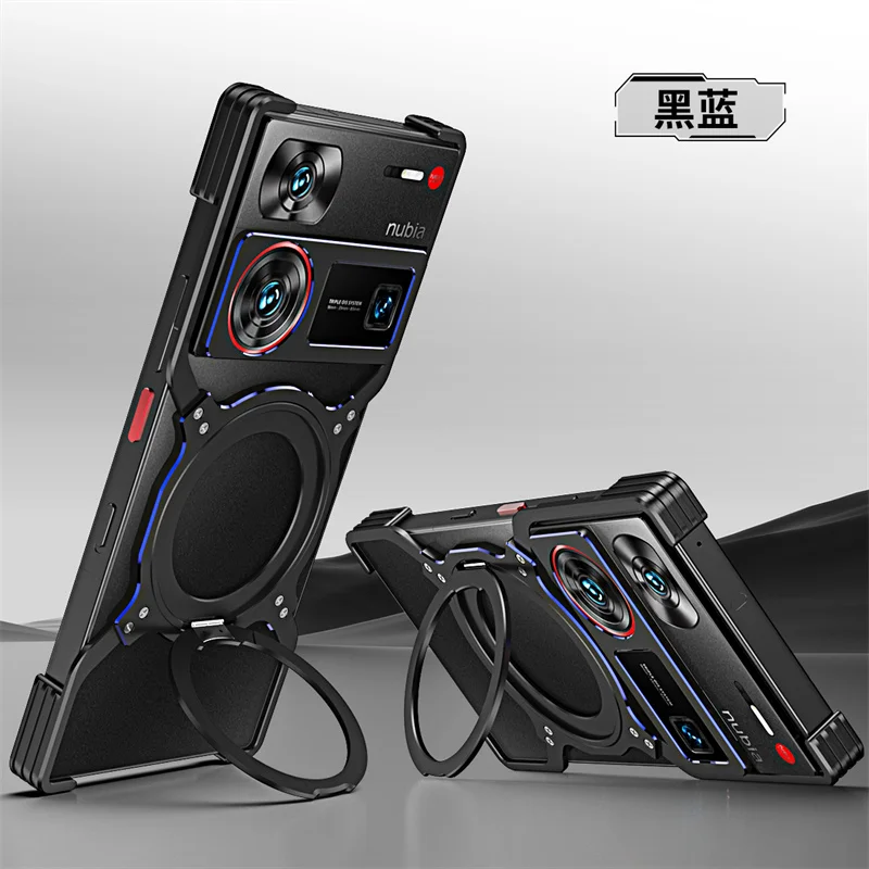 Magnetic Ring Aluminum Alloy Shockproof Bumper Case