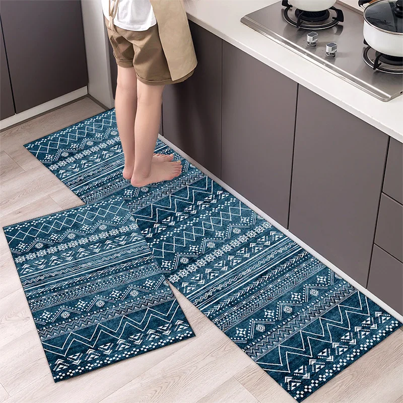 thumbnail image 1 of Alfombra de cocina duradera y resistente a la suciedad, alfombra para puerta de baño, alfombra para ducha, alfombra para pies, alfombra suave antideslizante con dibujos animados, 1 of 4