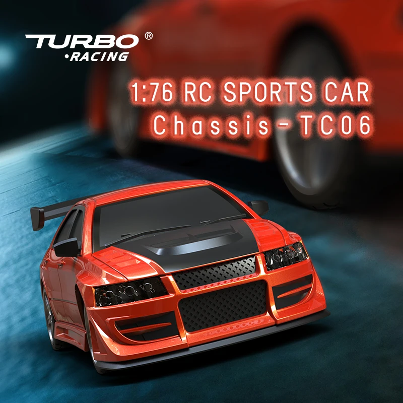 New TURBO RACING 1/76 Mini Electric Remote Control Car C76 Mini Toy Car Sports Car Model Car Children's Toy Gift 2