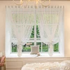 1/2pcs INS Curtain Bow Tiebacks Window Curtains Binding Rope White Window Curtain Strap Bag Decoration Curtain Decor Accessories 6