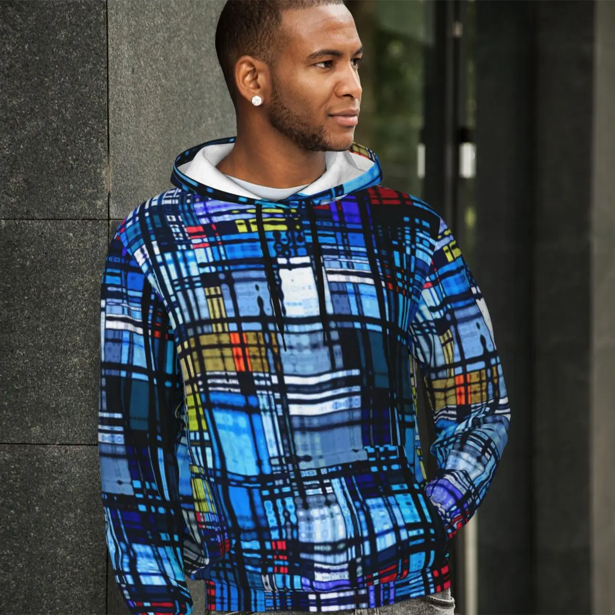 

Colorful Retro 60s Streetwear Hoodies Spring Modern Abstract Print Pullover Hoodie Couple Oversize Loose Custom Warm Sweatshirts