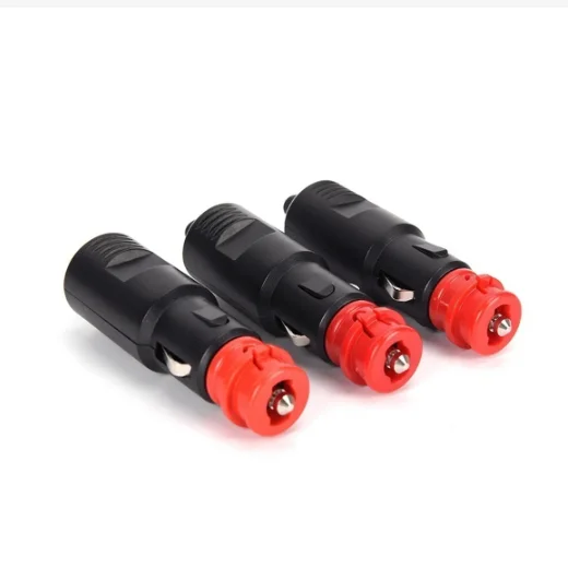 Car cigarette Lighter Socket Male Plug Adapter Power Connection 12-24V With Fuse 8A cigar lighter mother seat car cigar lighter seat cigarette lighter charger power plug