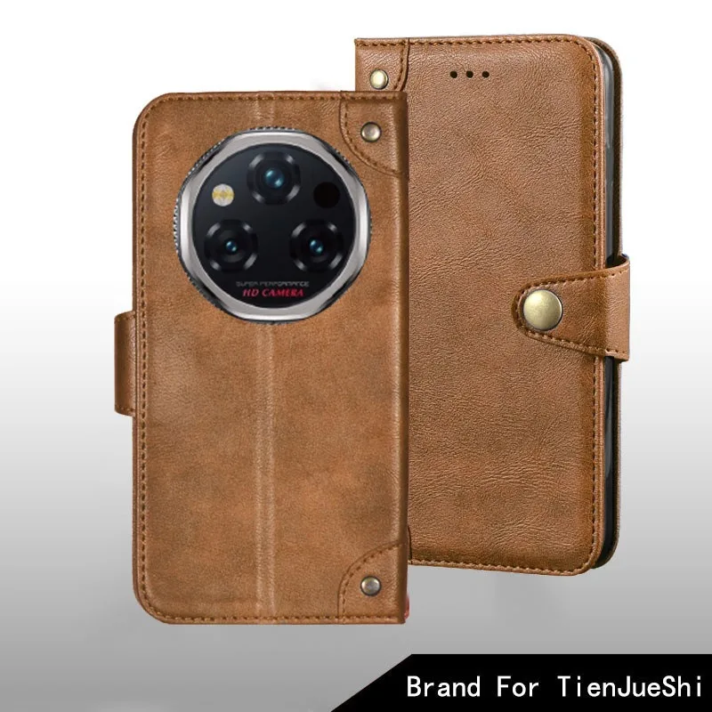 Retro Leather Back Case with Metal Buckle