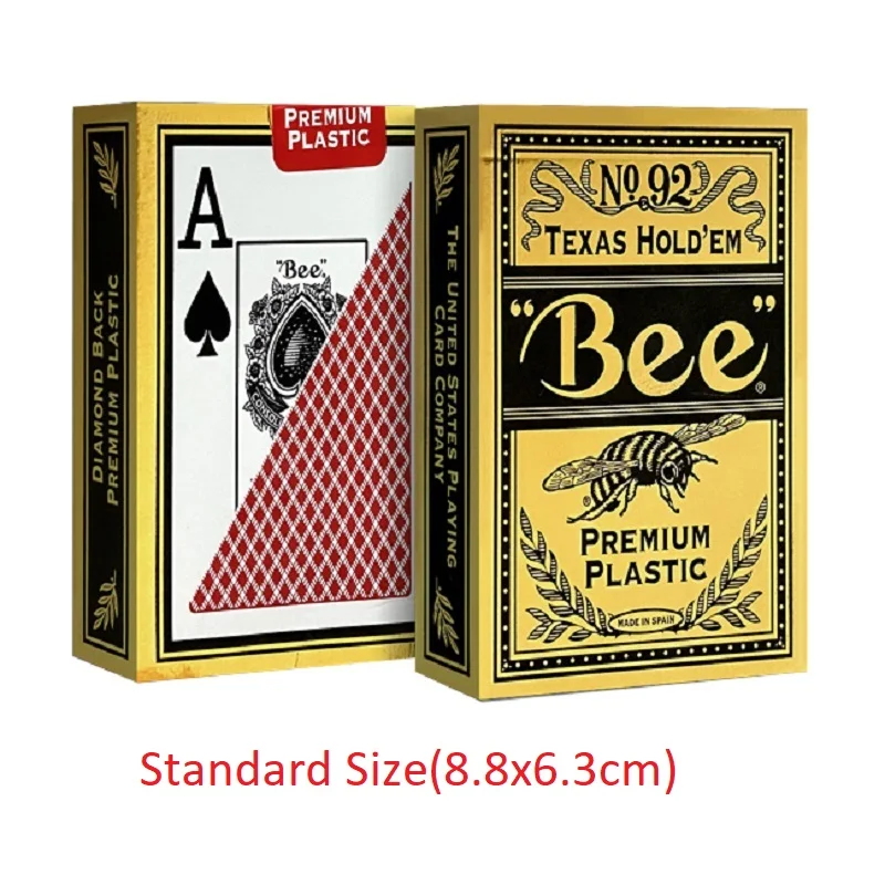 【パワー】Beeトランプ　PremiumClubスペシャル ビープレミアムプラスチックプレイカード,ジャンボインデックス