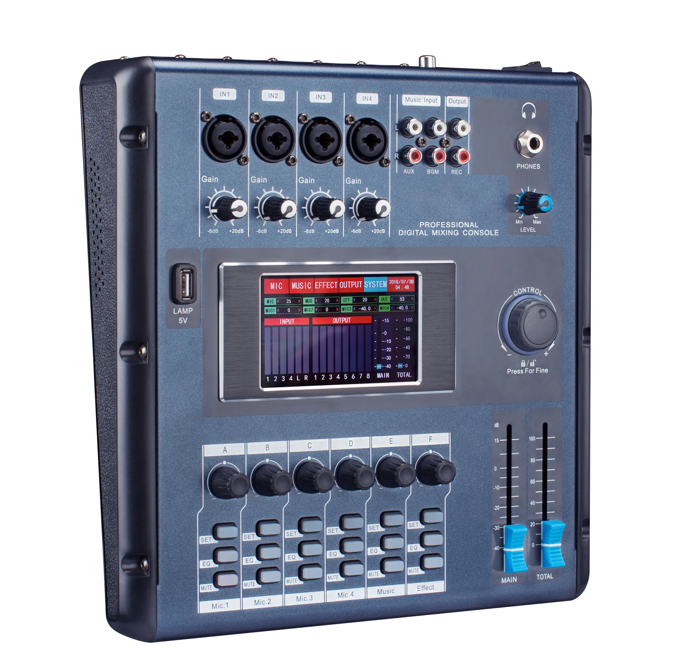 LCZ AUDIO Screen-Touch M2006 Digital Mixer Console Mixer Audio Professional MIxing Consoles Mini Sound Equipos De Musica