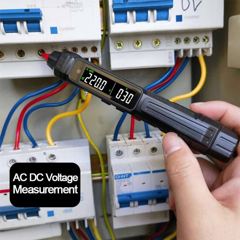 Smart Digital Multimeter 6000 Counts Non Contact High Precision Voltage Detector Pen Auto Range NCV Capacitance OHm Tester digital multimeter tester