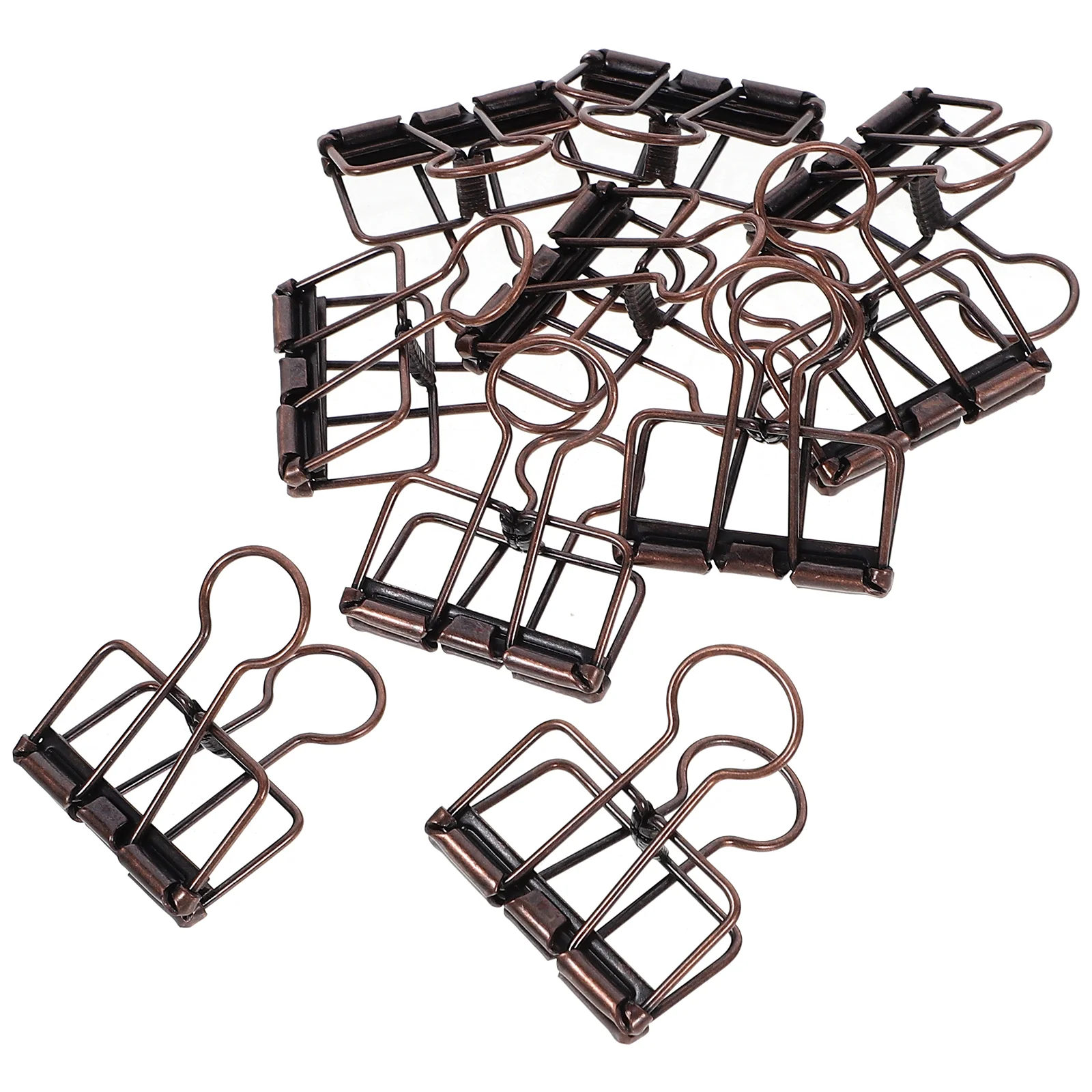 

10 Pcs Simple Metal Document Book Binder Clip Office Supplies Clamps Alloy Clips