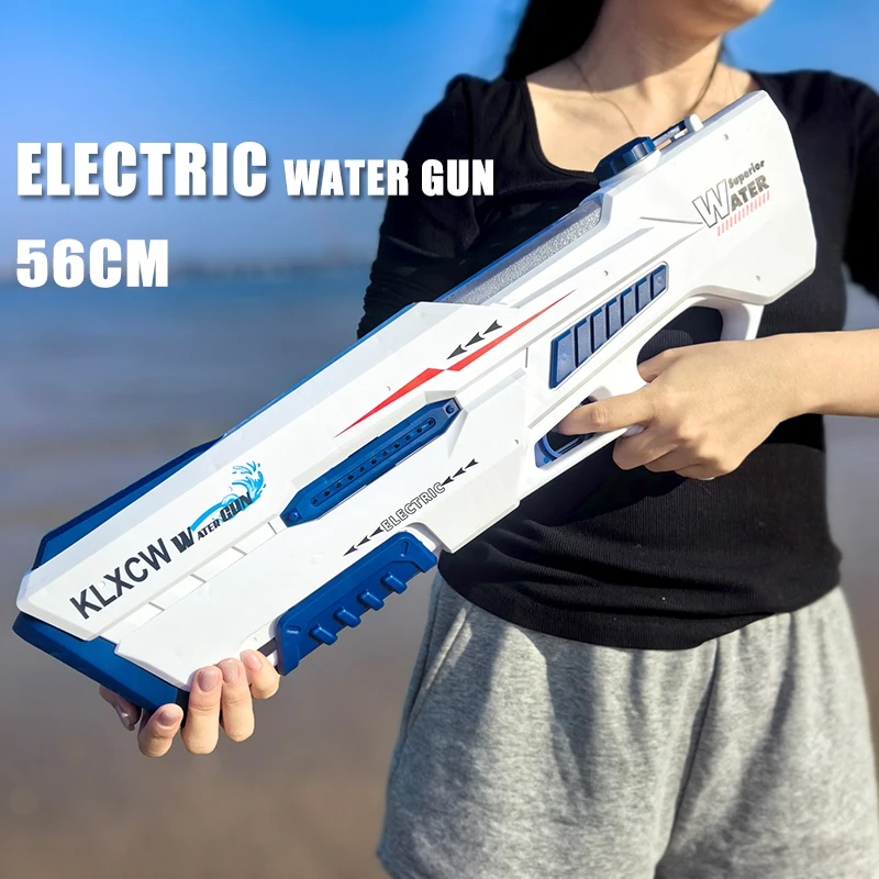43-56cm Pool Toy Integrated Manual and Automatic Watergun Electric Water Gun Automatic Absorbing Water Gun with Lighting Toy water guns