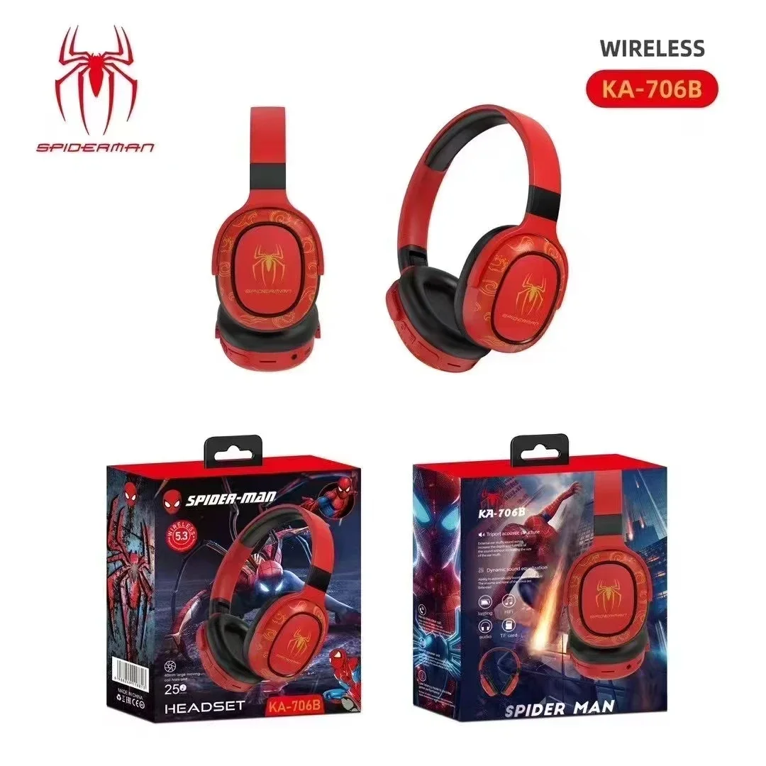 Disney Stitch Bluetooth Headphones Foldable Wireless Earphones Headset Gamer Stereo Sound Laptop Kids Anime Cartoon KA-706