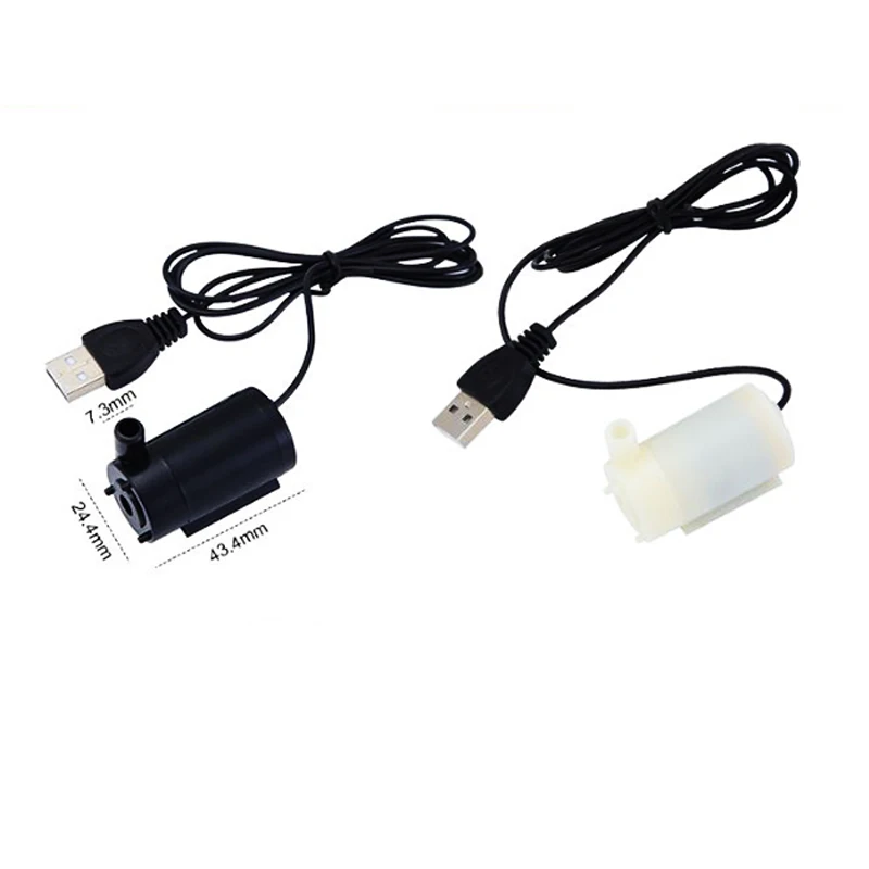 USB 마이크로 수중 미니 워터 펌프, 수족관, 어항, 암석 분수, 수경법 매칭 워터 파이프, DC 3V-5V 