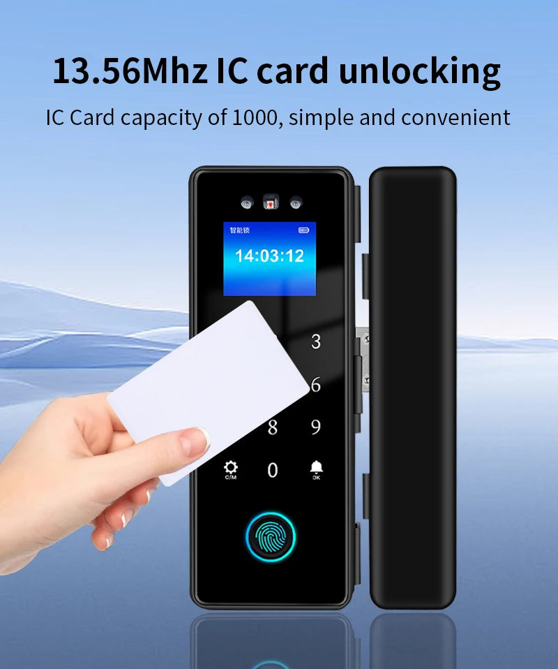 3D Face Recognition Smart Lock Tuya APP WIFI Infrared Sensor Biometric Electroni