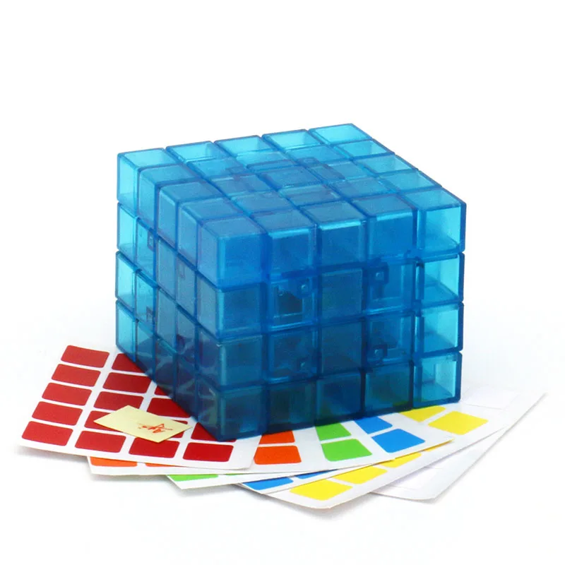 Ayi's Toy 5x5x4 Full Function Cuboid Twisty Puzzle Black White Ice Blue Body Limited Version Magic Teenager Adult Toy Brain 6
