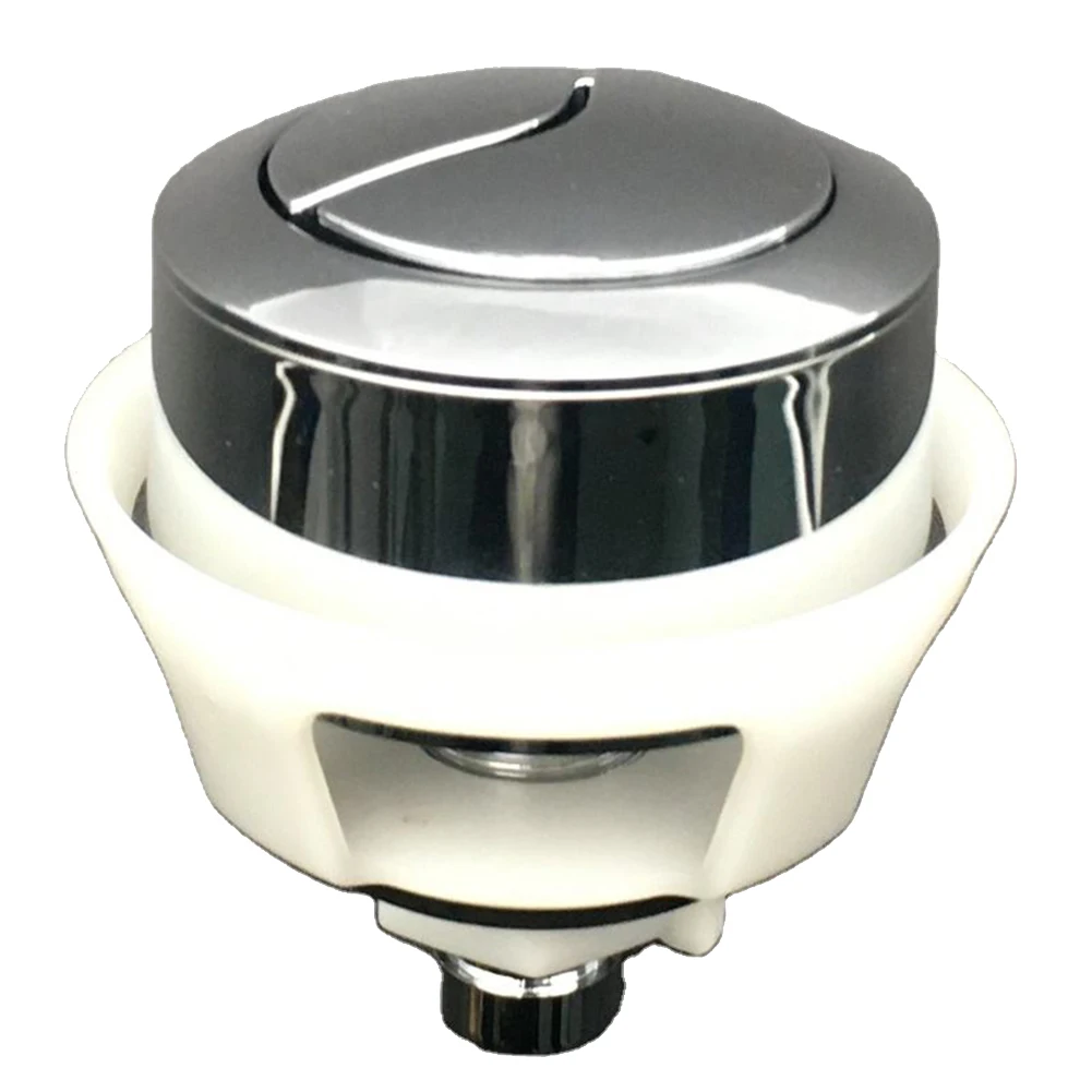 Universal Dual Flush Toilet Water Tank Button Round Valve Push Button Flush Toilet Seat Water Tank Valve Bathroom Parts