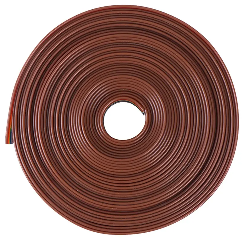 5M 10WAY Flat Color Rainbow Ribbon Cable Extension Electric Wire LED Stirp 10P 28AWG for ribbon cable