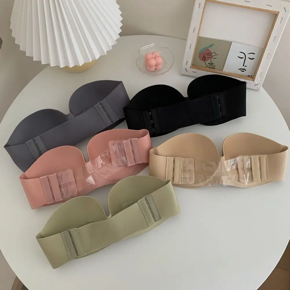 

Half Cup Tube Top Push-up With Extension Belt NO Steel Ring Women Bras Without Straps Bralette Sexy Strapless Bra Chest Wrap